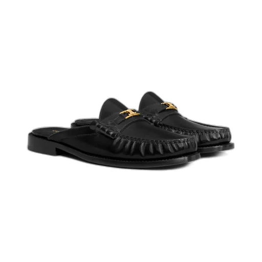 Luco Mule Loafer In Polished Bull