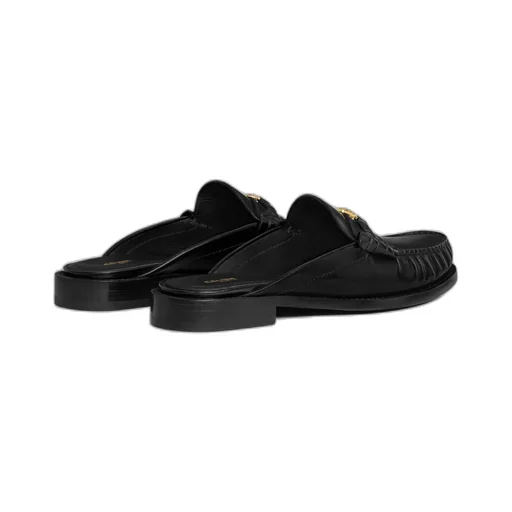 Luco Mule Loafer In Polished Bull