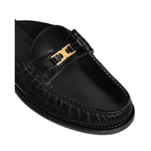 Luco Mule Loafer In Polished Bull