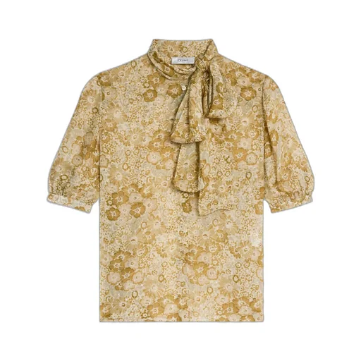 Blouse With Side LavalliÈRe In Viscose