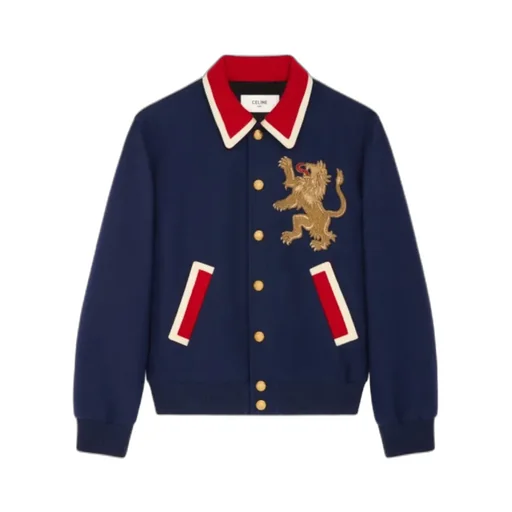 Lion Teddy Jacket In Wool Flannel