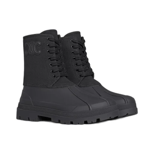 Riley Lace-Up Boot In Canvas