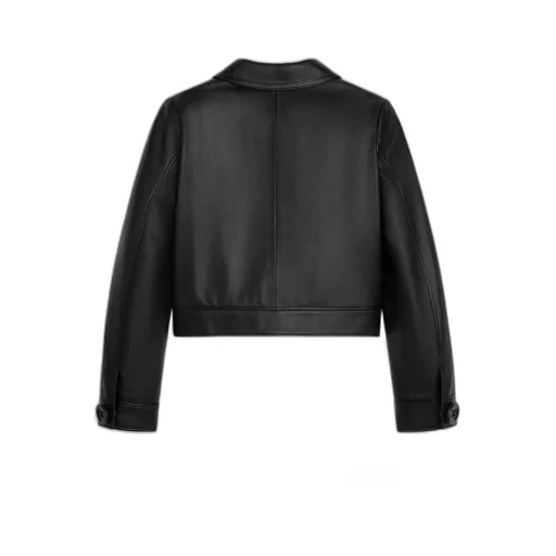 Straight Blouson Jacket In Soft Lambskin