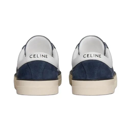Sunset Low Lace-Up Sneaker In Suede Calfskin And Calfskin