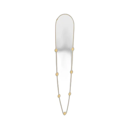 Heirlooms MÉDaille Sautoir In Brass With Gold Finish