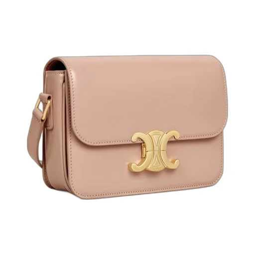 Teen Triomphe Bag In Shiny Calfskin