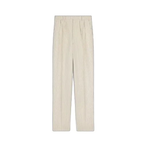 Keith Pants In Striped Wool Gabardine