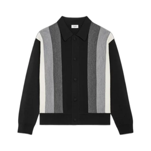 Polo Cardigan In Wool
