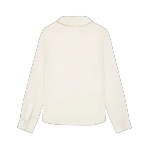 Mia Shirt With Bow In Silk CrÊPe And Acetate