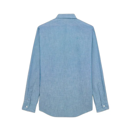 Loose Shirt In Chambray Cotton