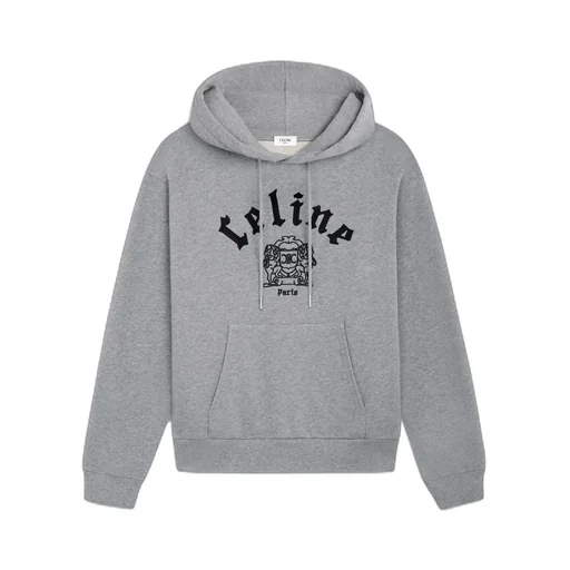 Loose Blason Hoodie In Cotton Fleece