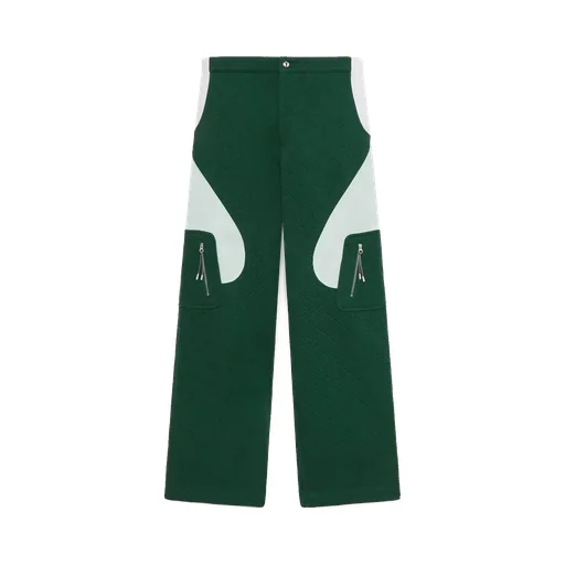 Quilted Panelled Trousers