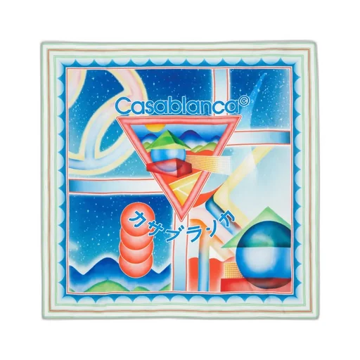 Square Printed Silk Scarf