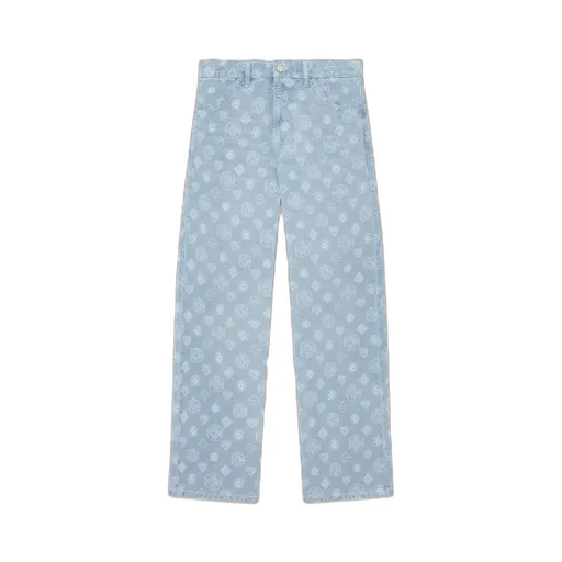 Monogram Wide-Leg Jeans