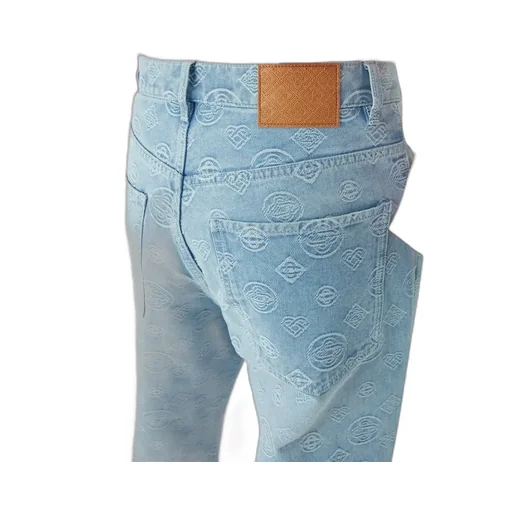 Monogram Wide-Leg Jeans