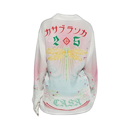 Watercolor Gradient Print Shirt
