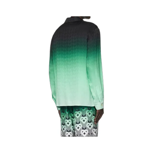 Gradient Pattern Silk Shirt