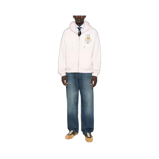 Casa Way Embroidered Zip-Up Hoodie