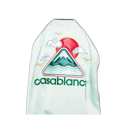 Embroidered Satin Bomber Jacket