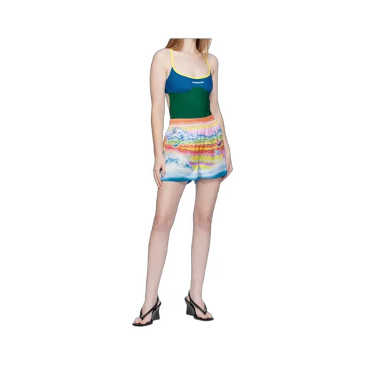 Printed Silk Shorts