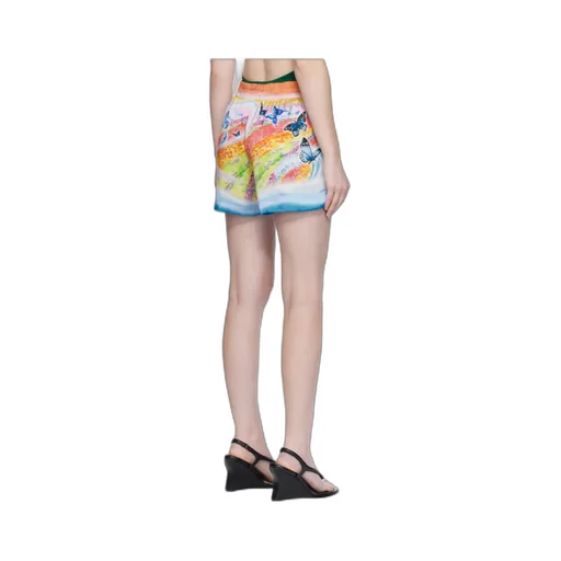 Printed Silk Shorts