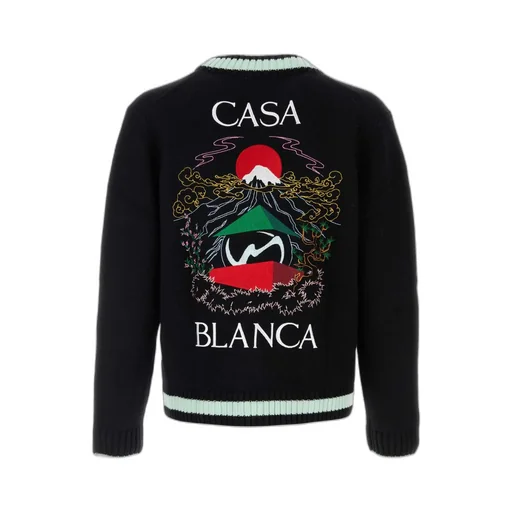 Logo Embroidered Cardigan