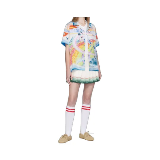 Teacher Butterfly Landscape Buttoned Shirt