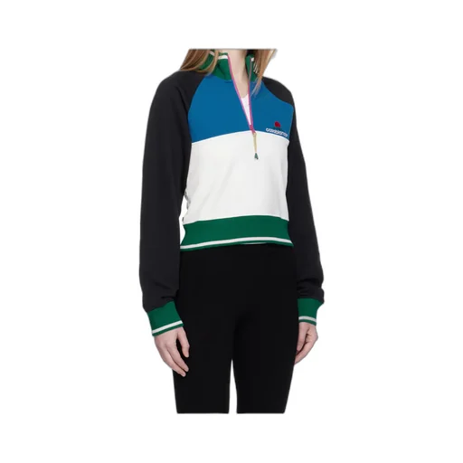 Colour-Block Quarter-Zip Sweatshirt