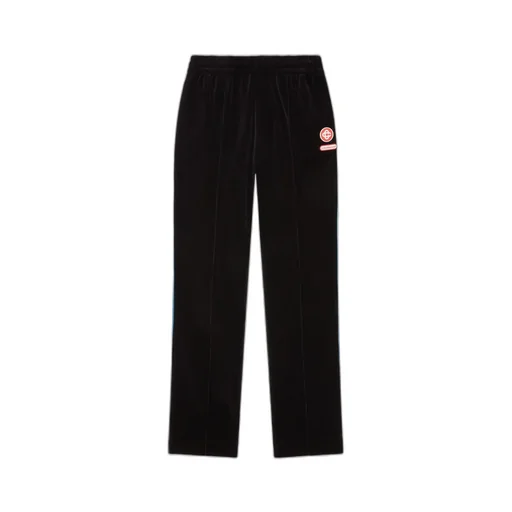 Side-Stripe Velour Track Pants