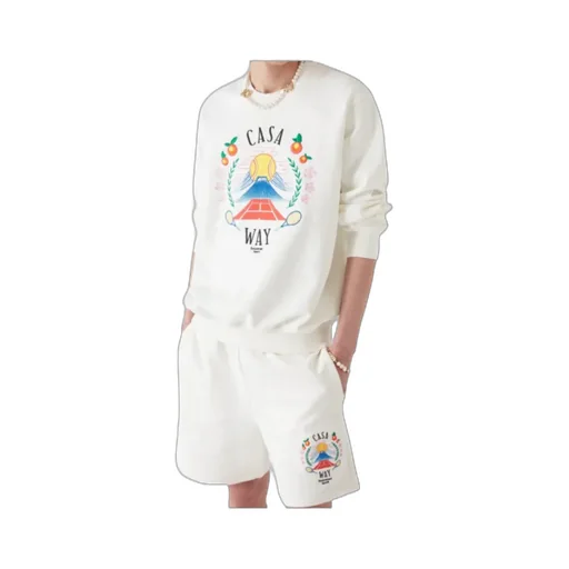 Graphic Embroidered Crewneck Sweatshirt
