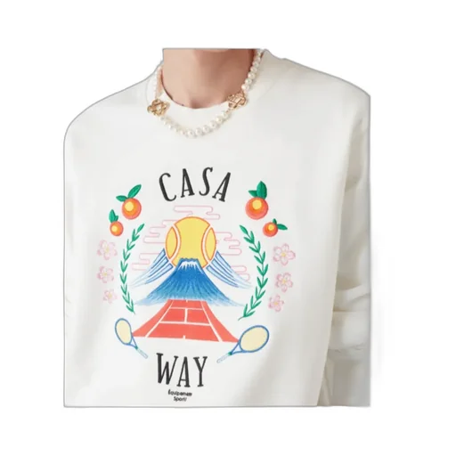 Graphic Embroidered Crewneck Sweatshirt
