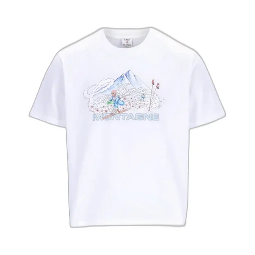 Floral-Embroidered Crewneck T-Shirt