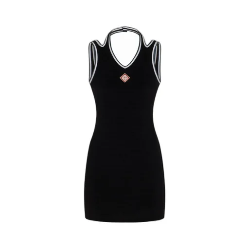 V-Neck Sleeveless Dress