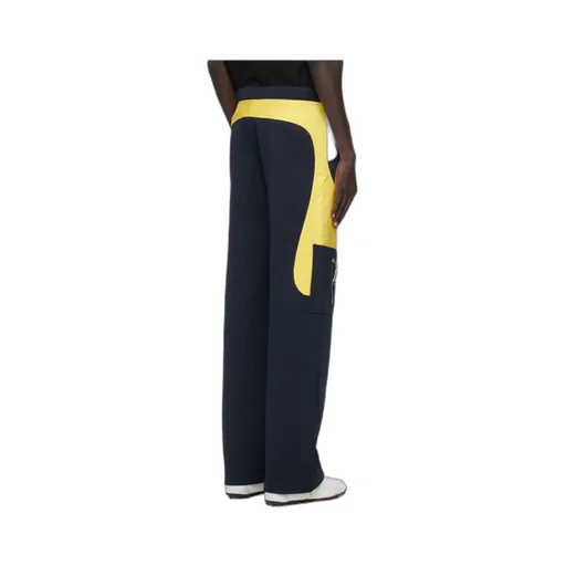 Textured Panelled Trousers