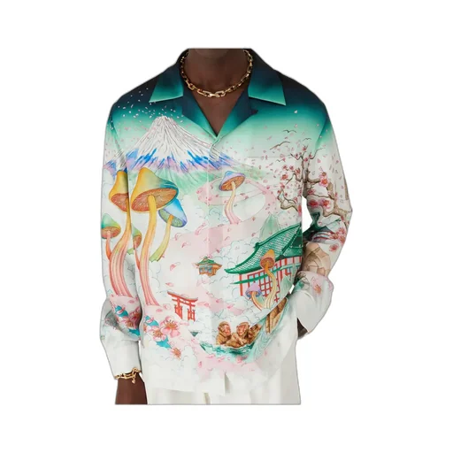 Printed Long-Sleeved Shirt