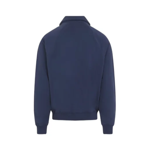 Polo Neck Embroidered Sweatshirt