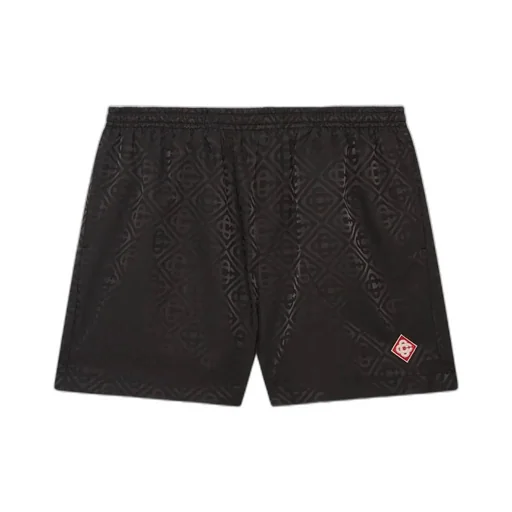 Monogram-Pattern Swim Shorts