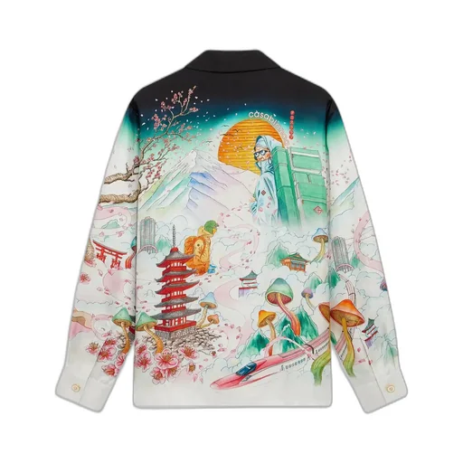 Flowers Long Sleeve Twill Shirt