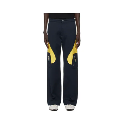 Textured Panelled Trousers