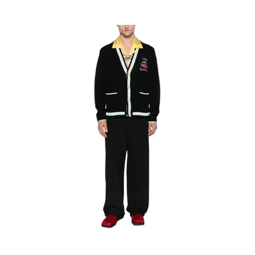 Logo Embroidered Cardigan