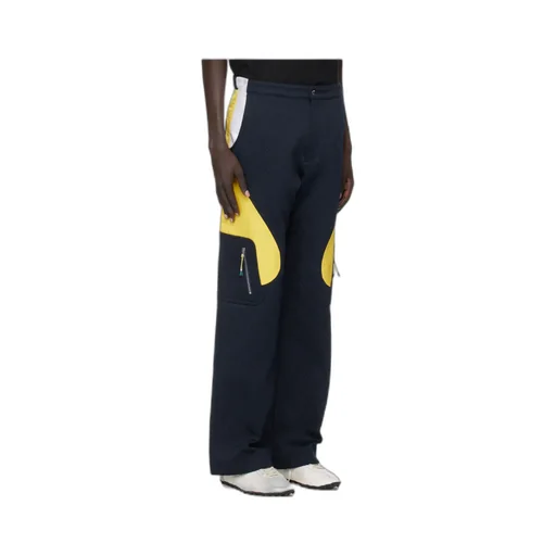 Textured Panelled Trousers