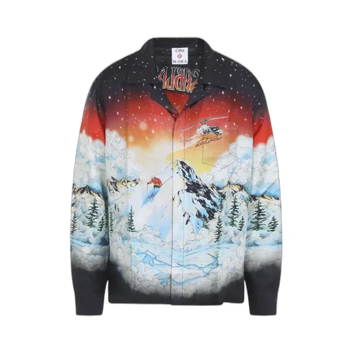 Ski-Scene Satin Shirt