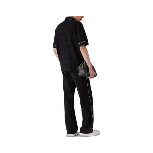 Letter Jacquard Casual Pants
