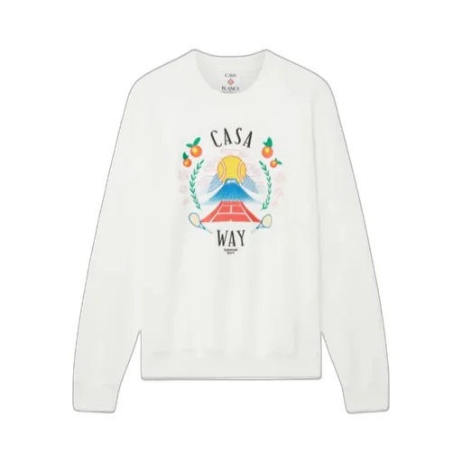Graphic Embroidered Crewneck Sweatshirt