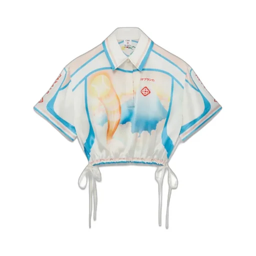 Printed Silk Top