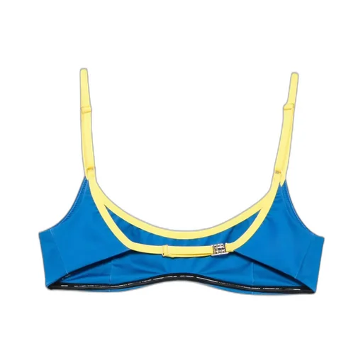Logo Printed Stretched Bikini Top