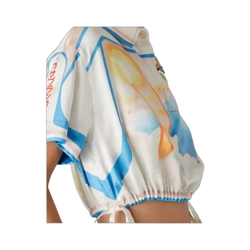 Printed Silk Top