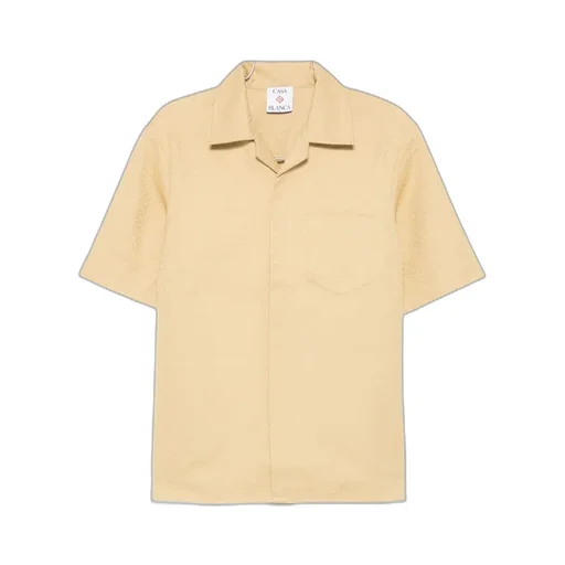 Monogram-Pattern Button Shirt