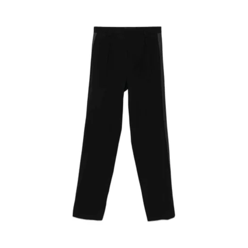 Pleated Side-Stripe Trousers