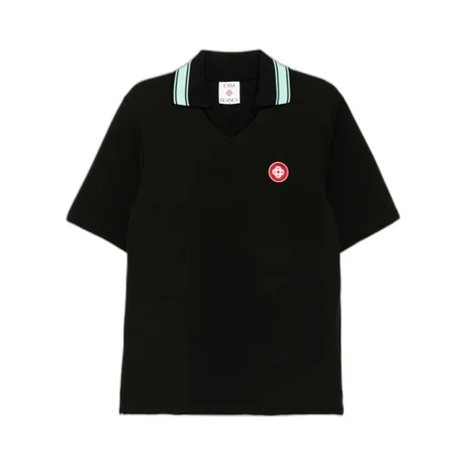 Short Sleeved Logo Patch Polo Shirt